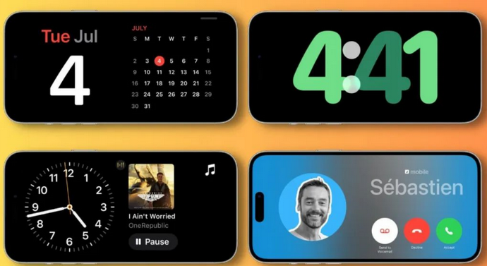 乌什苹果手机维修分享iOS17横屏充电待机显示有什么好处 