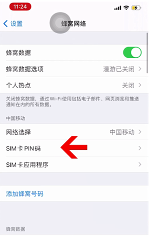 乌什苹果14维修网分享如何给iPhone14的SIM卡设置密码 