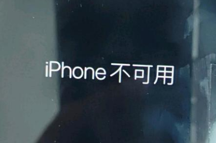 乌什苹果服务网点分享锁屏界面显示“iPhone 不可用”如何解决 